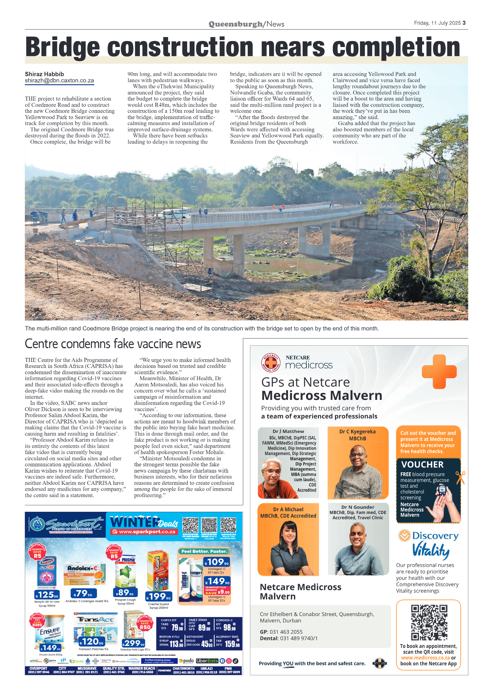 Queensburgh News 11 July 2025 page 3