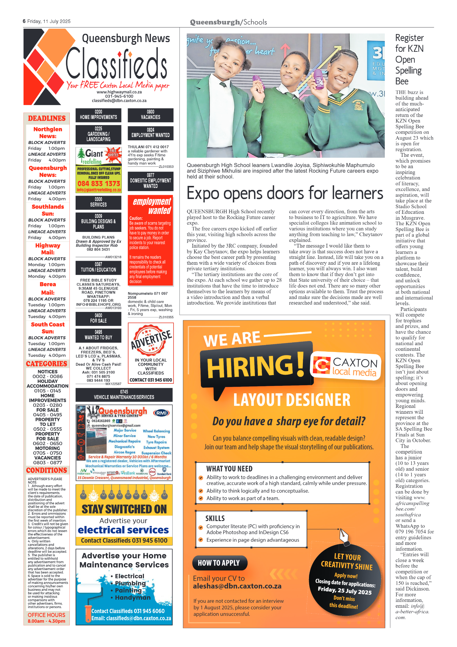 Queensburgh News 11 July 2025 page 6