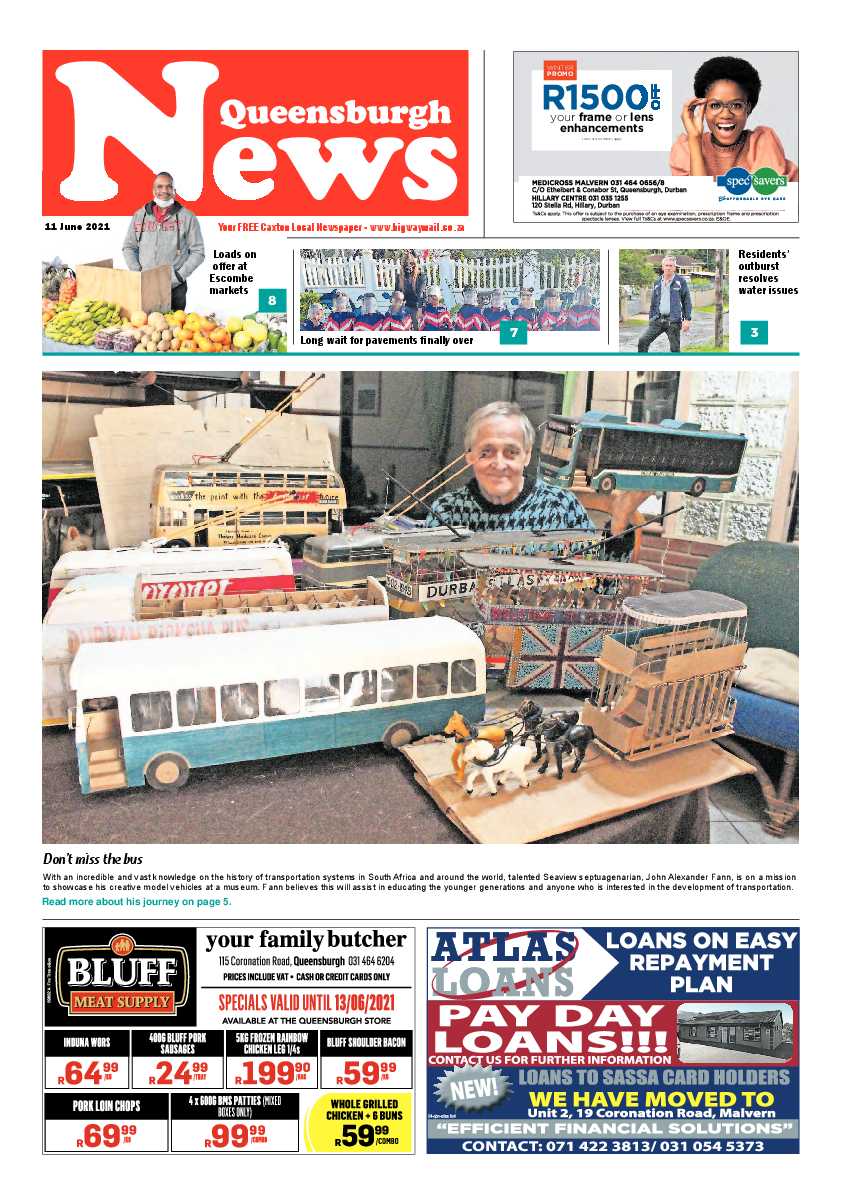Queensburgh News 11 June 2021 page 1