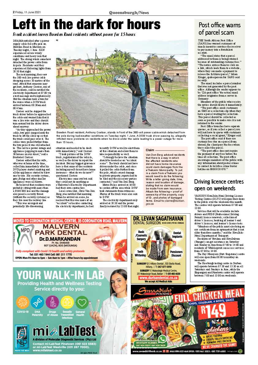 Queensburgh News 11 June 2021 page 2