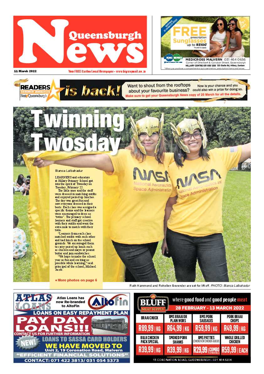 Queensburgh News 11 March 2022 page 1