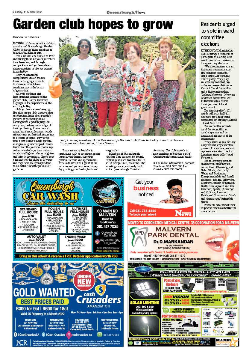 Queensburgh News 11 March 2022 page 2