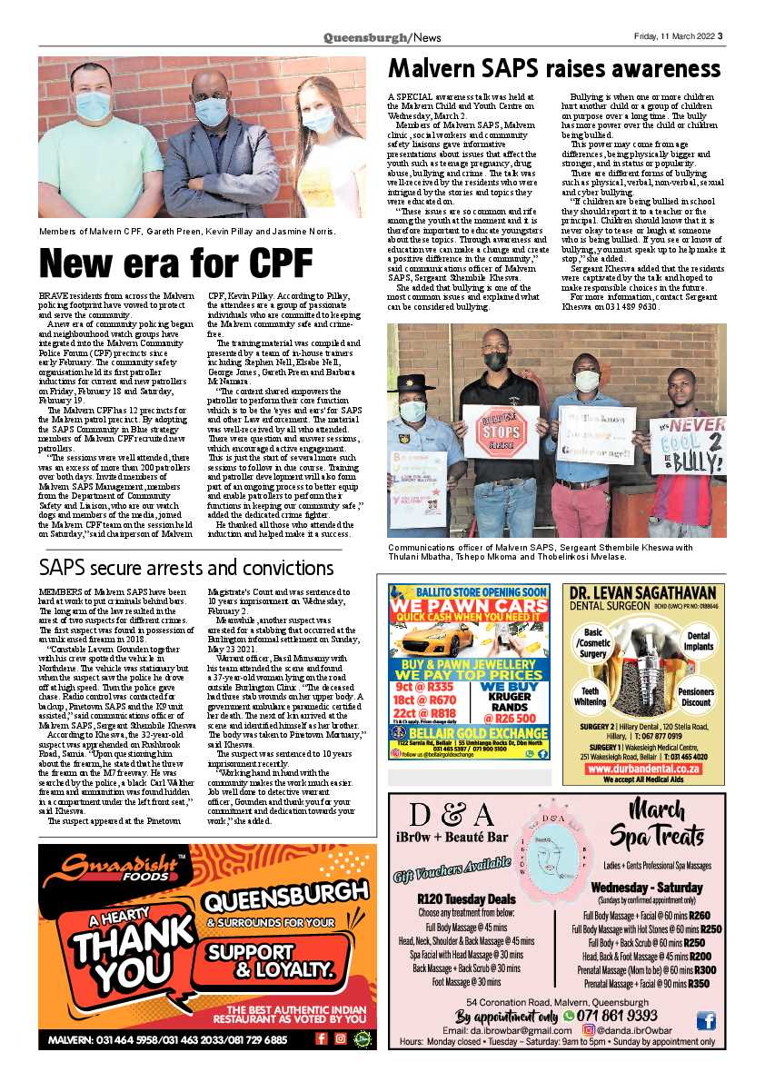 Queensburgh News 11 March 2022 page 3