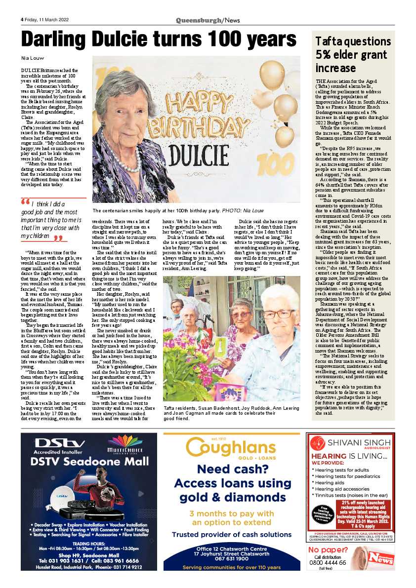 Queensburgh News 11 March 2022 page 4