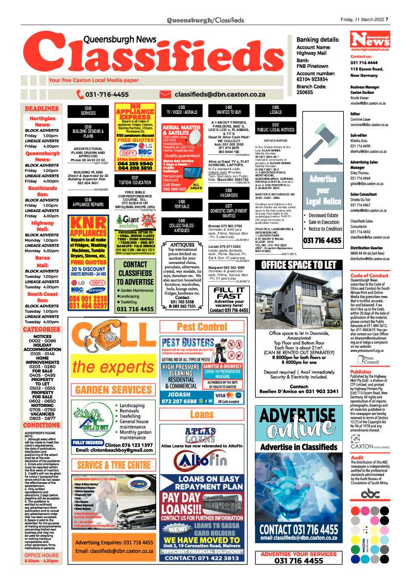 Queensburgh News 11 March 2022 page 7