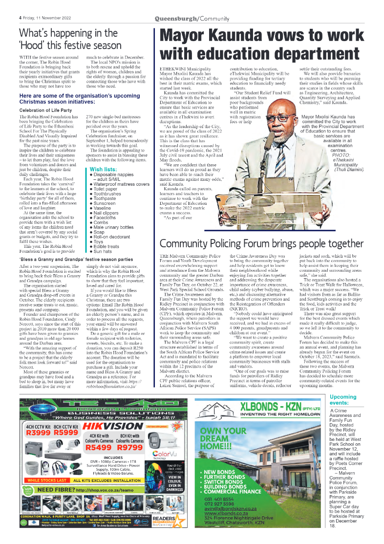 Queensburgh News 11 November 2022 page 4