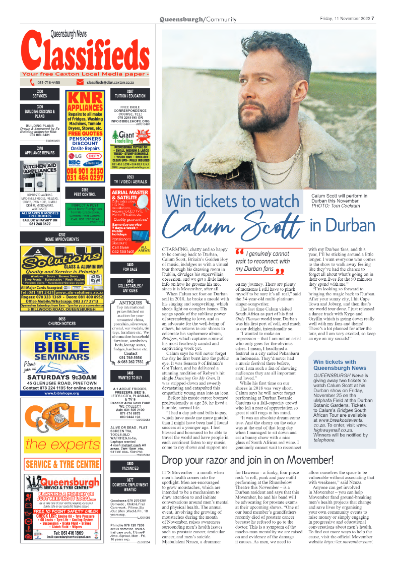 Queensburgh News 11 November 2022 page 7