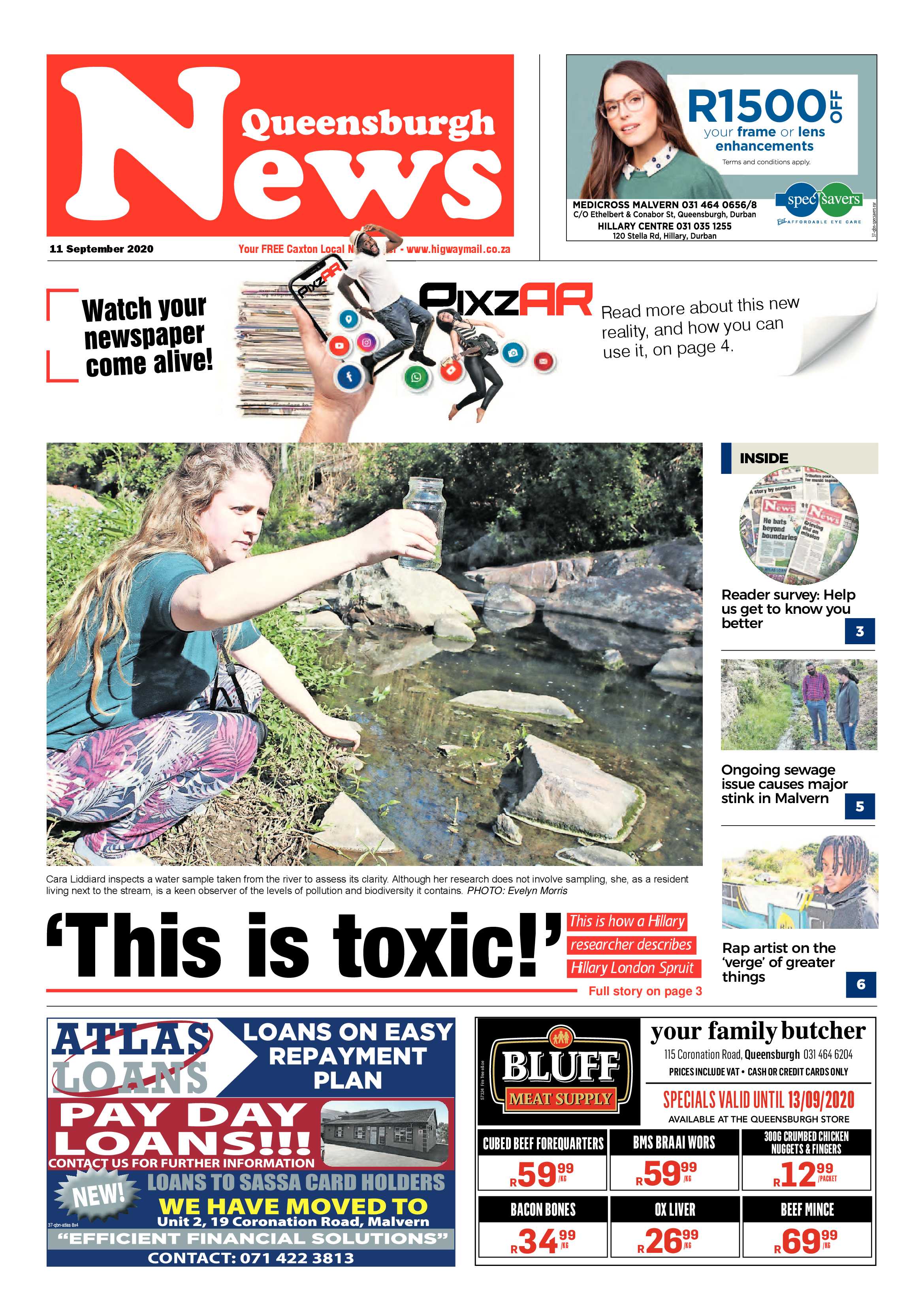 Queensburgh News 11 September 2020 page 1