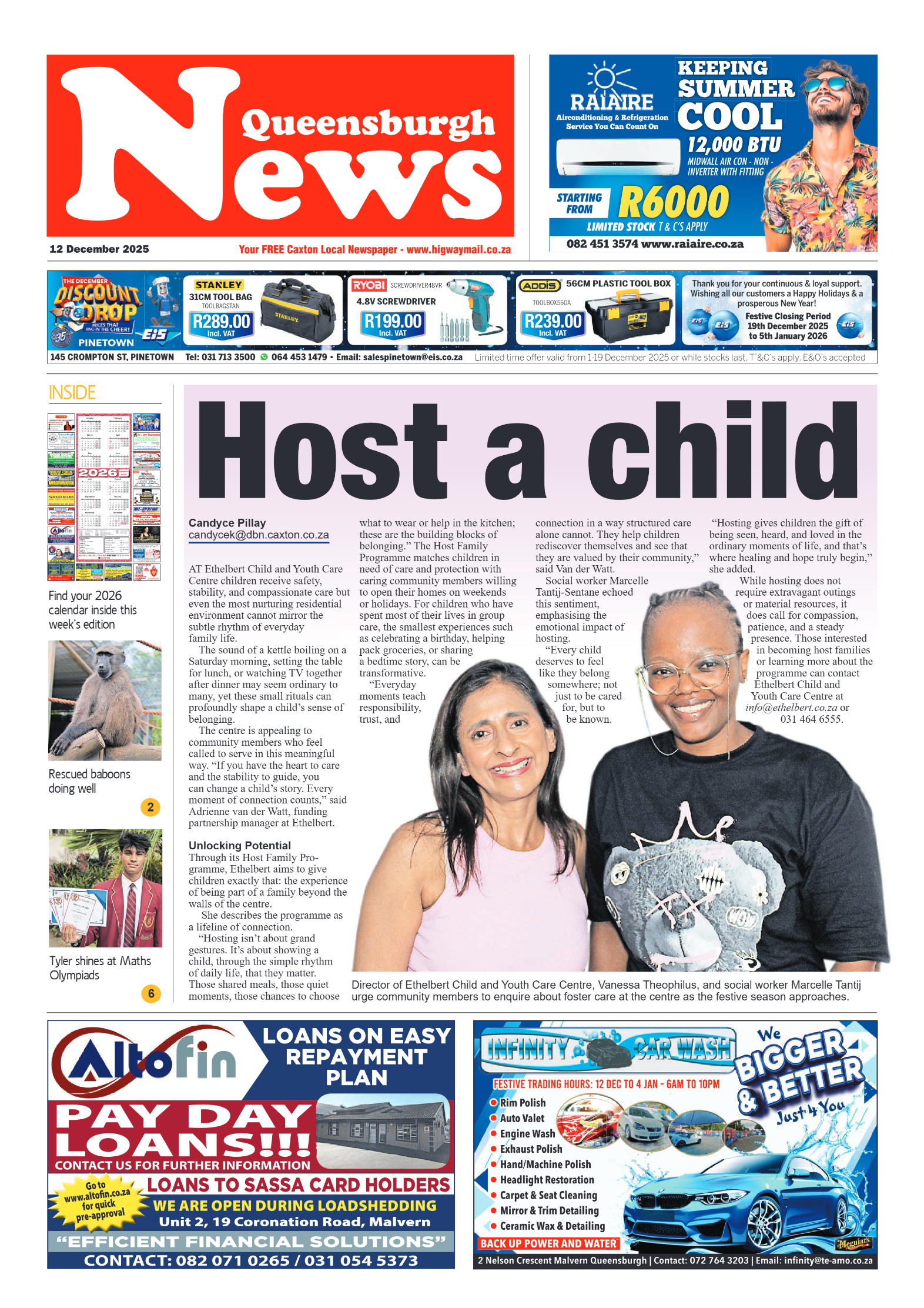 Queensburgh News 12 December 2025 page 1