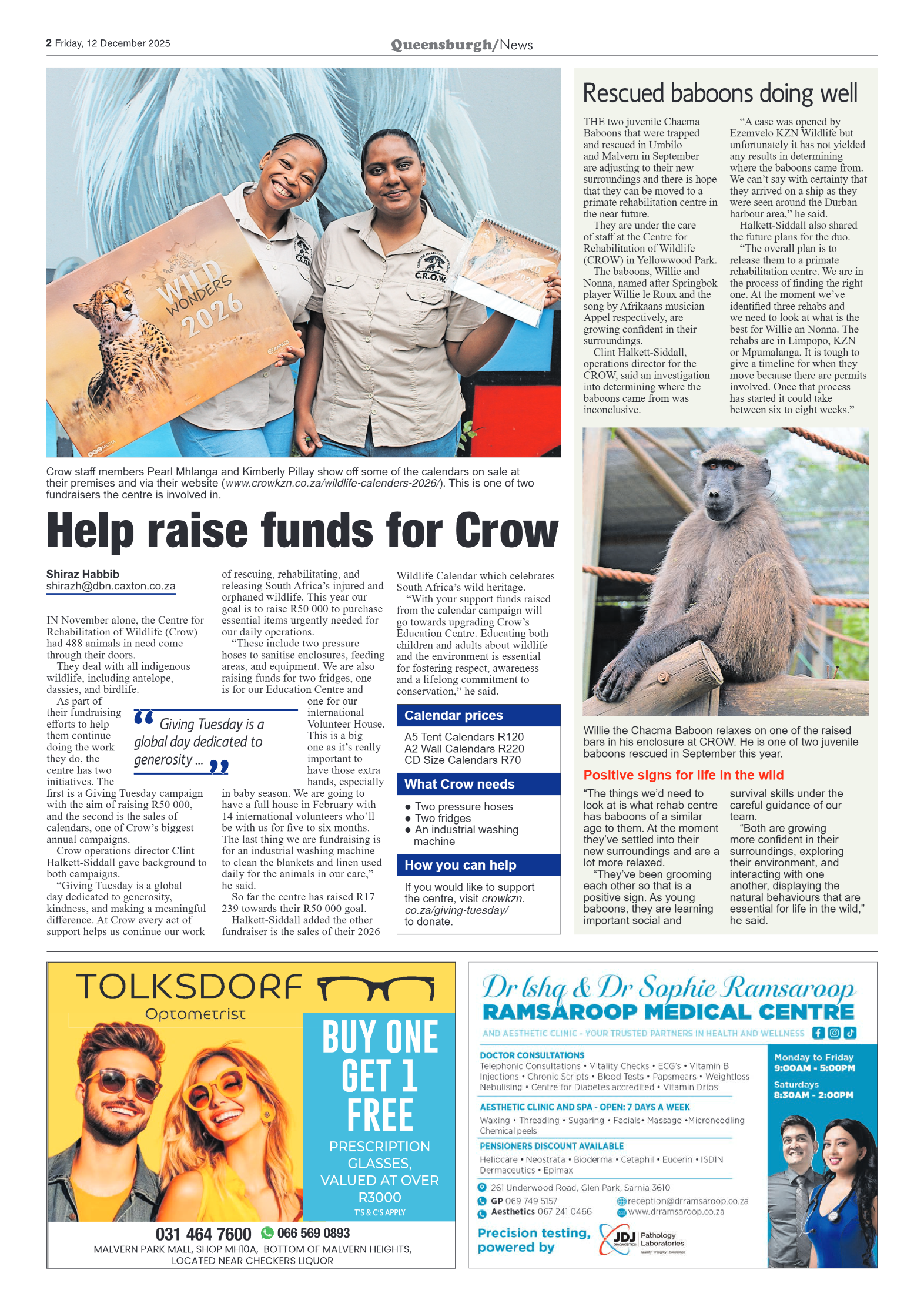 Queensburgh News 12 December 2025 page 2