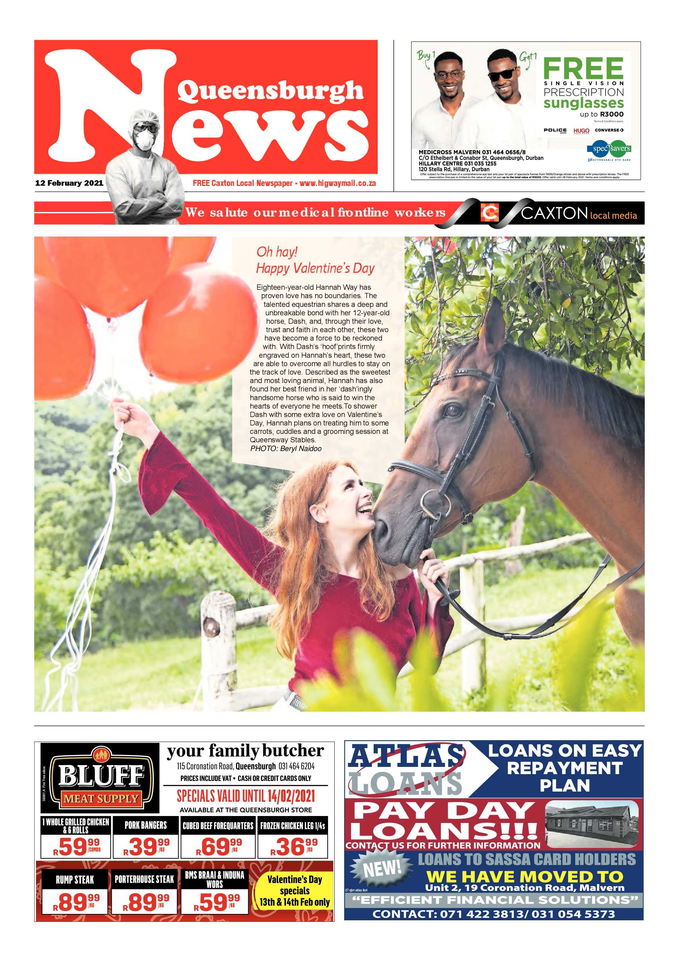 Queensburgh News 12 February 2021 page 1