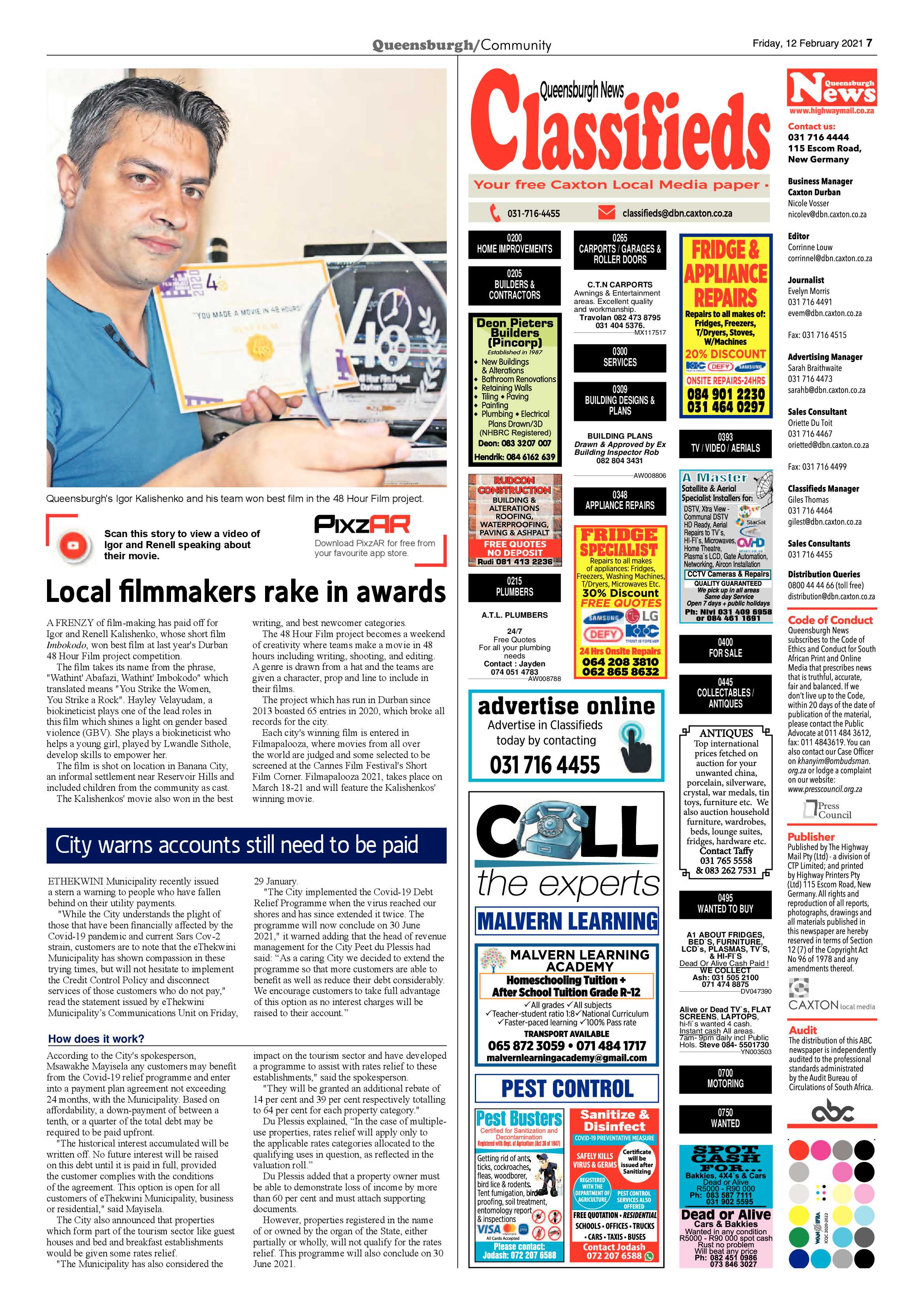 Queensburgh News 12 February 2021 page 7