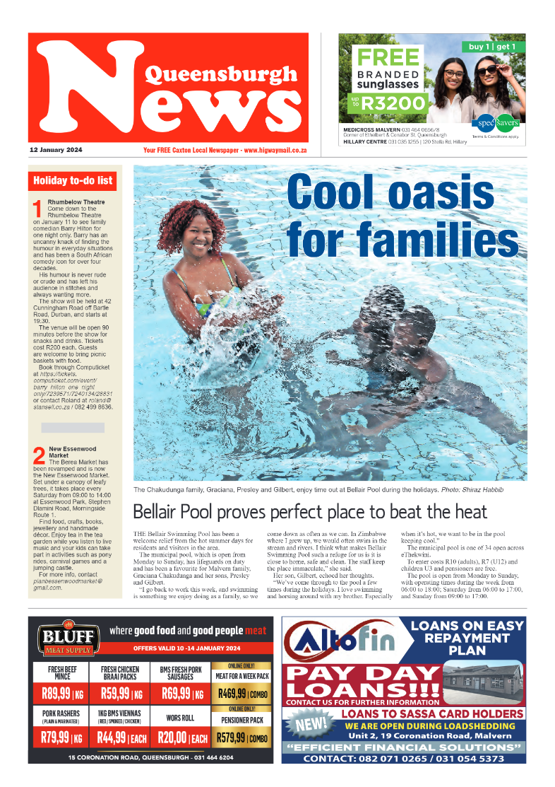 Queensburgh News 12 January 2024 page 1