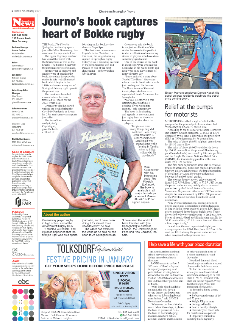 Queensburgh News 12 January 2024 page 2