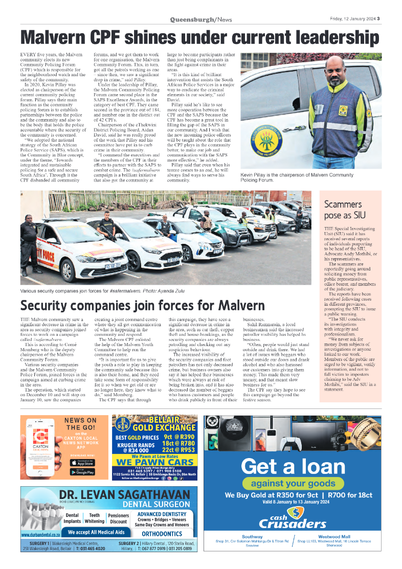 Queensburgh News 12 January 2024 page 3