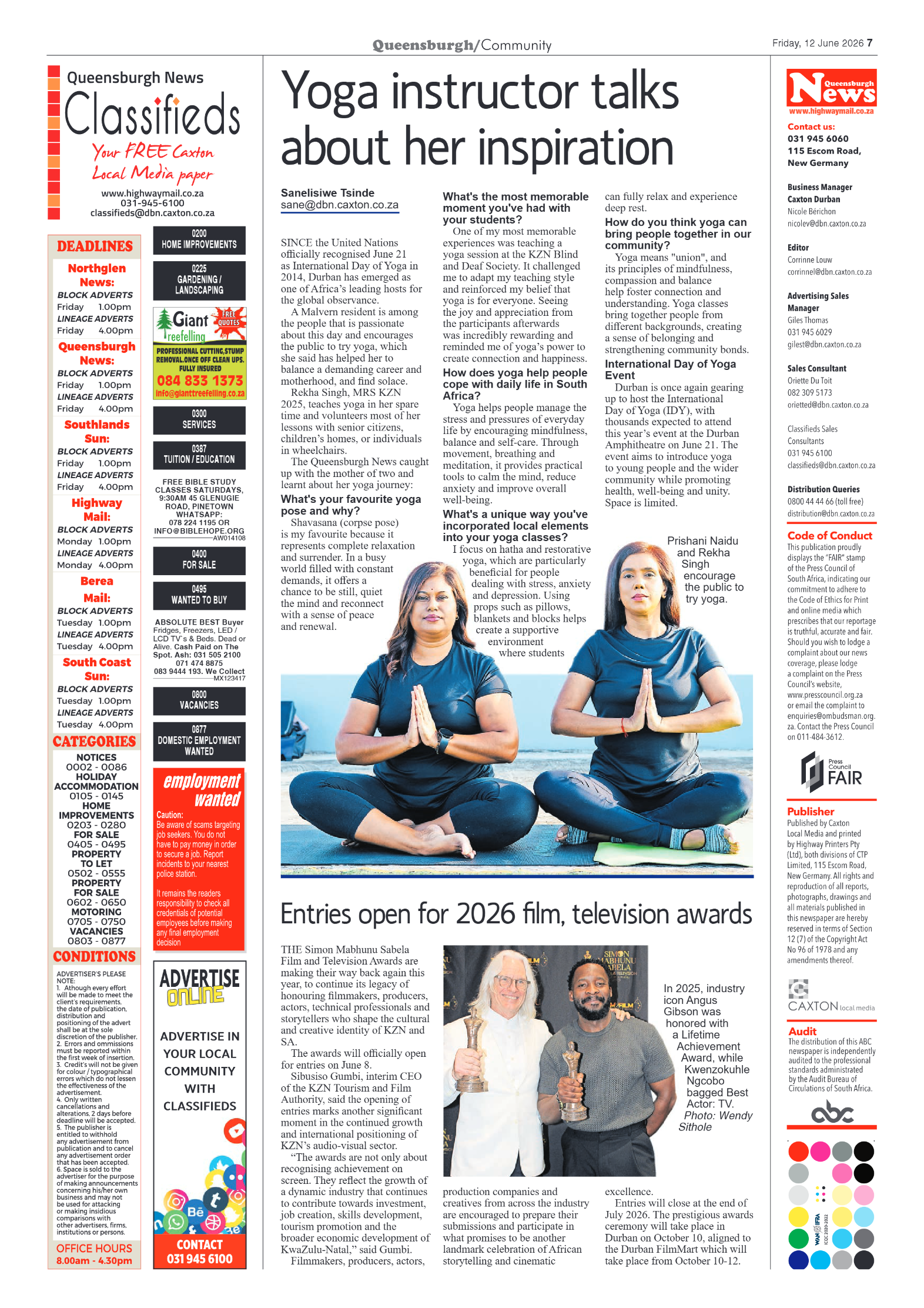 Queensburgh News 12 June 2026 page 7