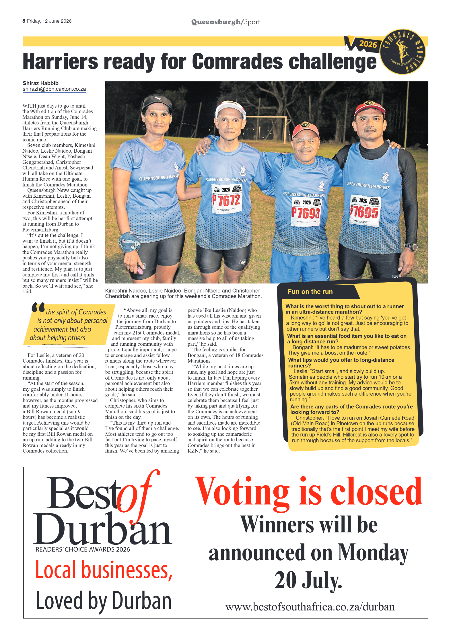 Queensburgh News 12 June 2026 page 8