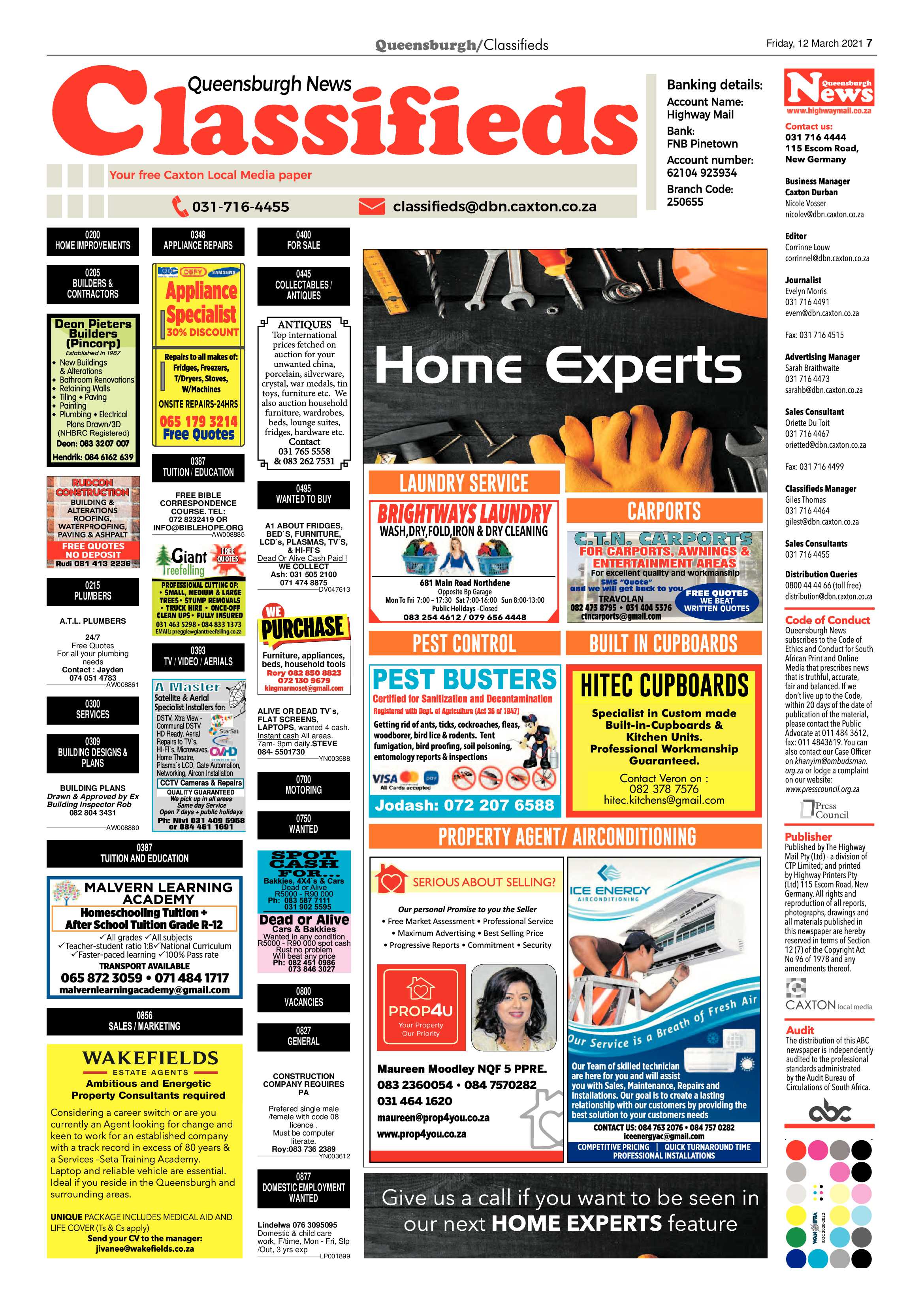 Queensburgh News 12 March 2021 page 7