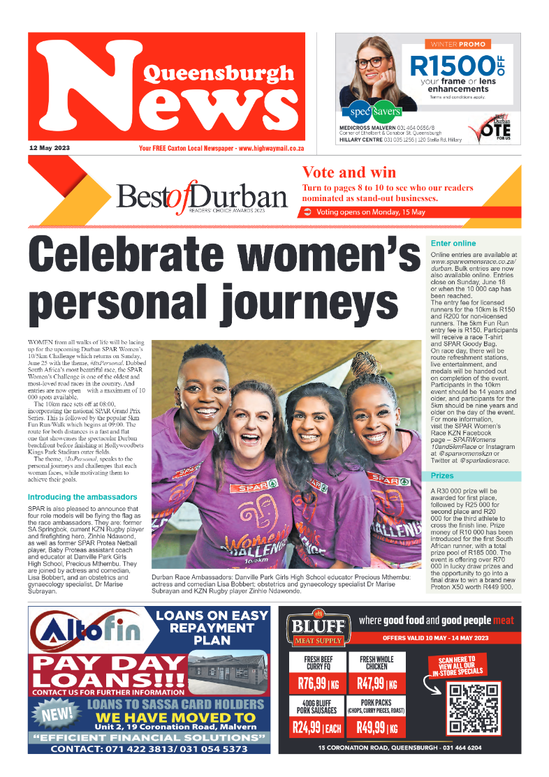 Queensburgh News 12 May 2023 page 1