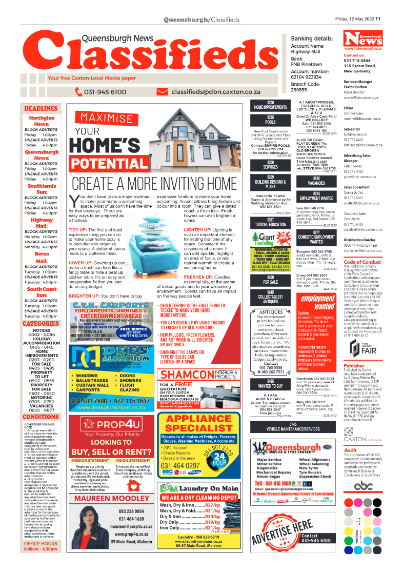 Queensburgh News 12 May 2023 page 11