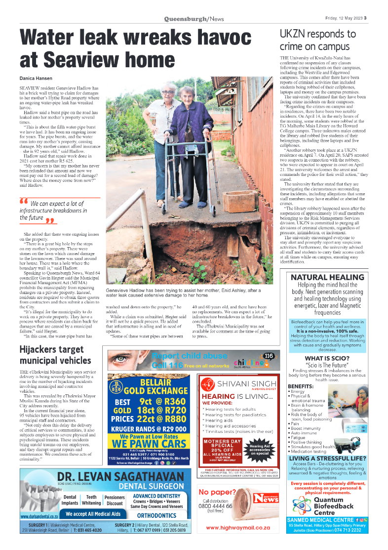 Queensburgh News 12 May 2023 page 3