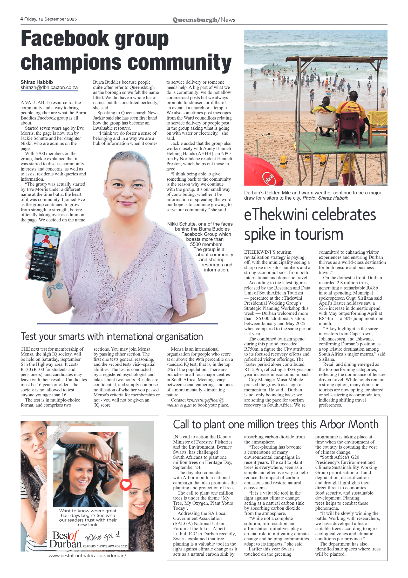 Queensburgh News 12 September 2025 page 4