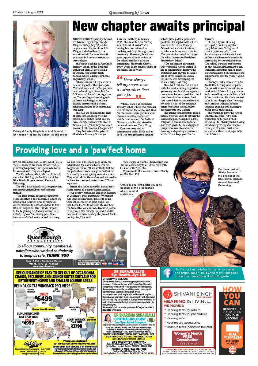 Queensburgh News 13 August 2021 page 2