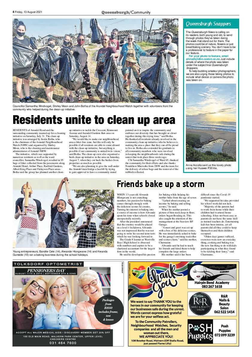 Queensburgh News 13 August 2021 page 4
