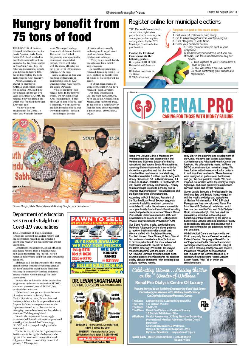 Queensburgh News 13 August 2021 page 5