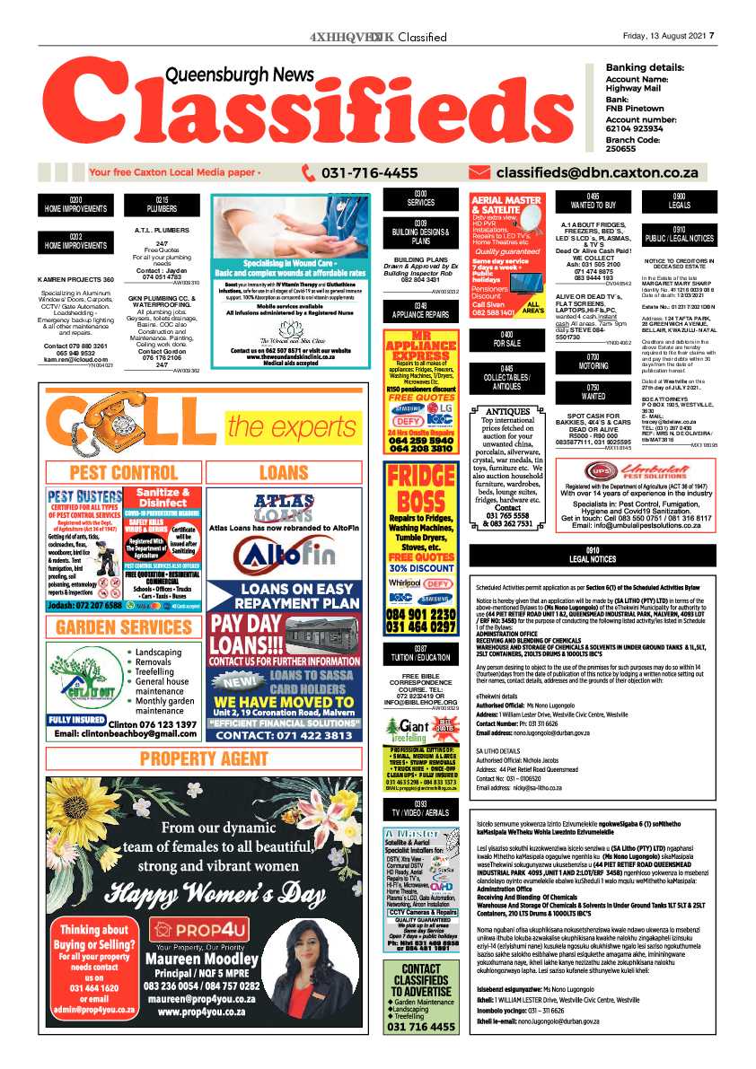Queensburgh News 13 August 2021 page 7