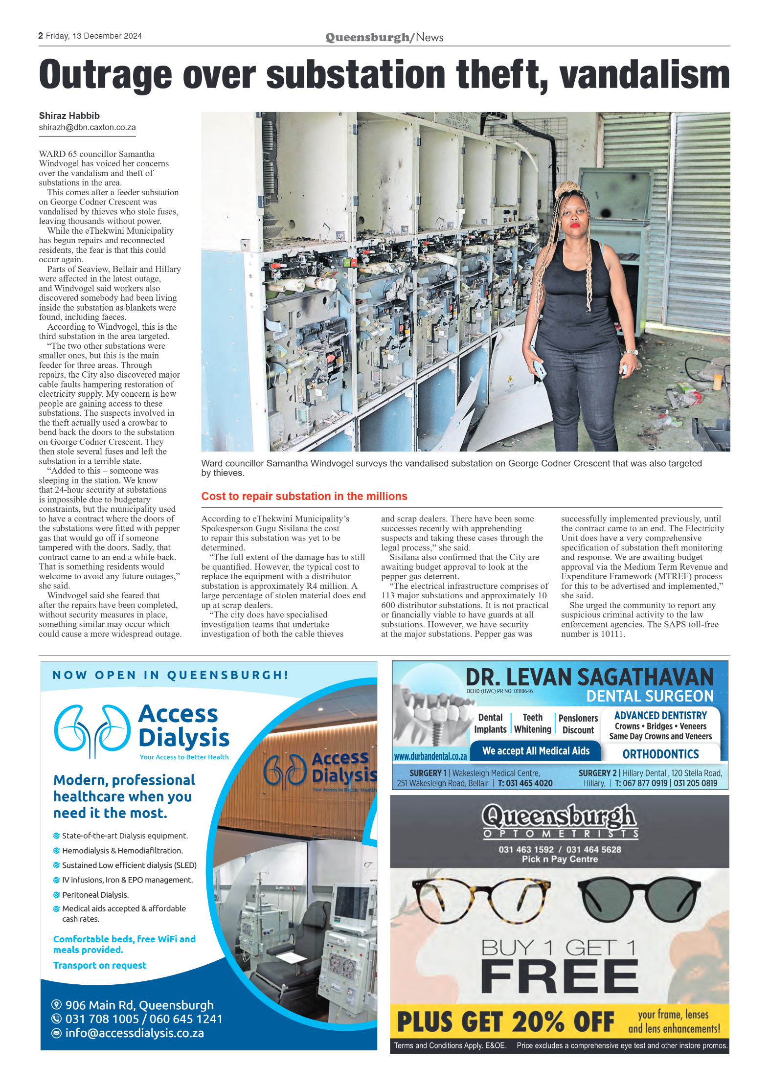 Queensburgh News 13 December 2024 page 2