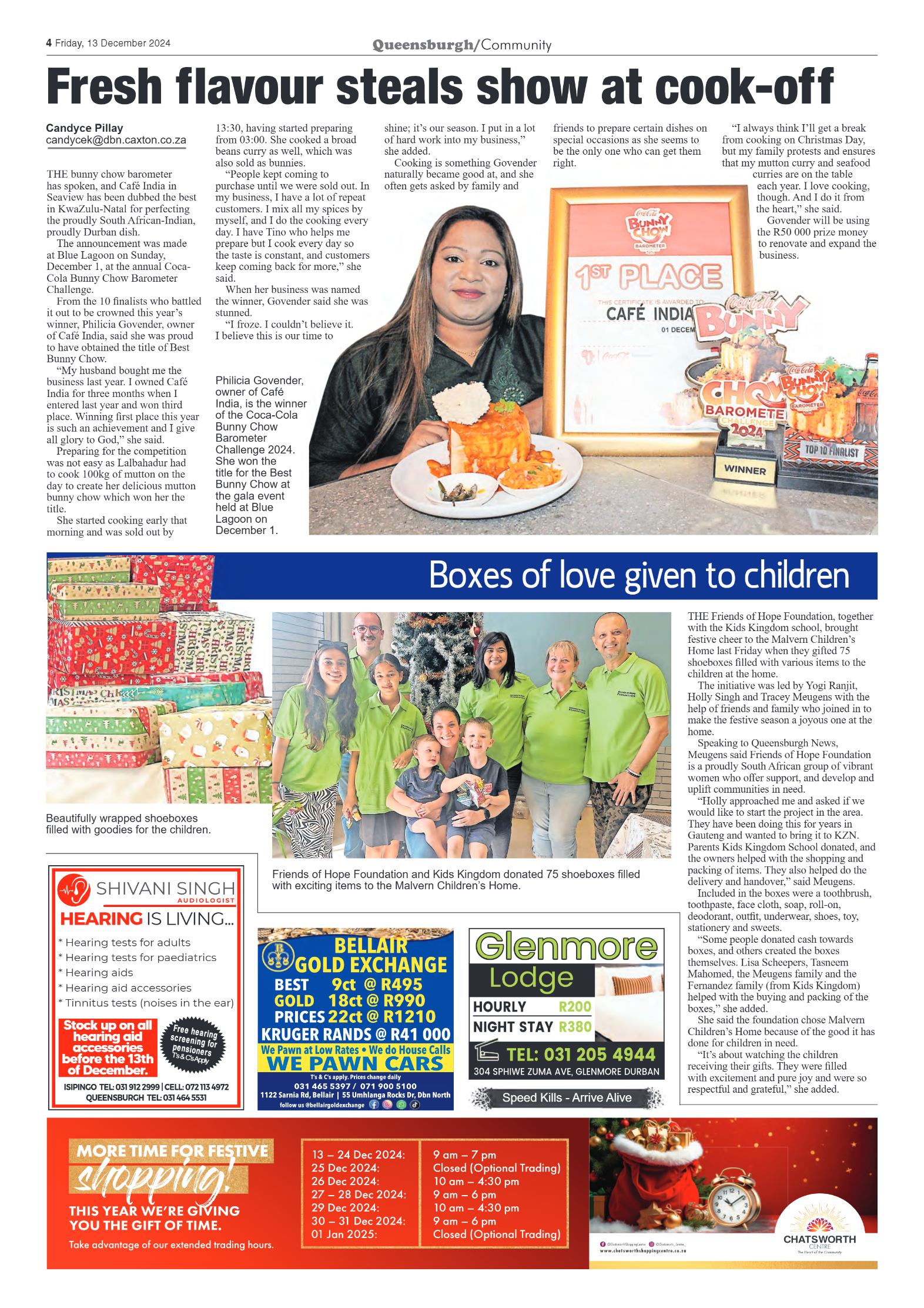 Queensburgh News 13 December 2024 page 4