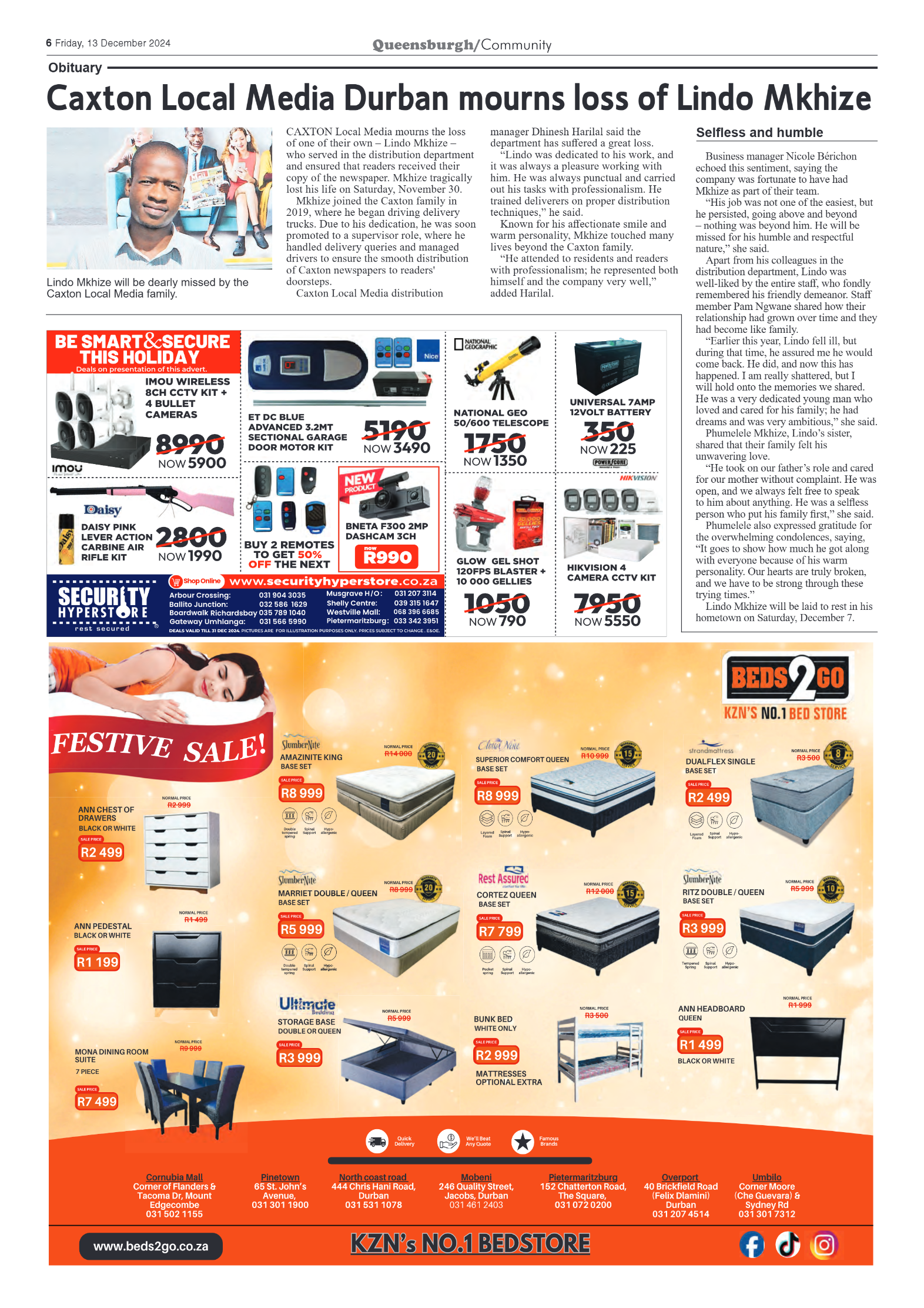 Queensburgh News 13 December 2024 page 6