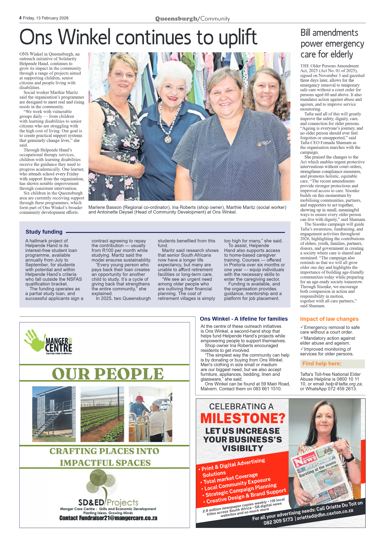 Queensburgh News 13 February 2026 page 4