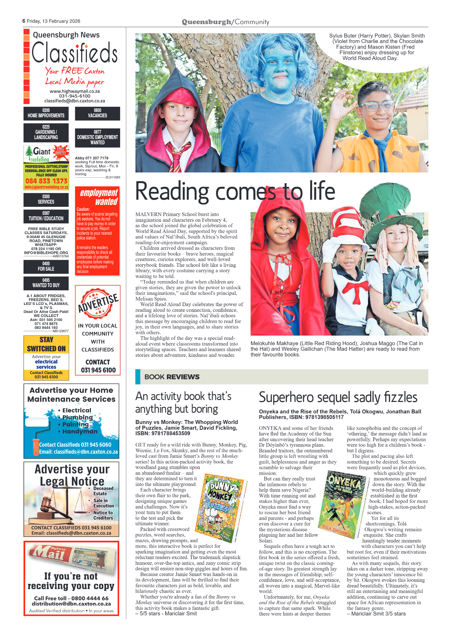 Queensburgh News 13 February 2026 page 6