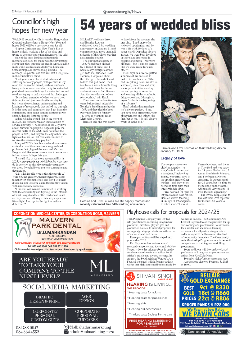 Queensburgh News 13 January 2023 page 2