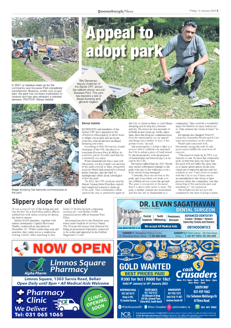 Queensburgh News 13 January 2023 page 3