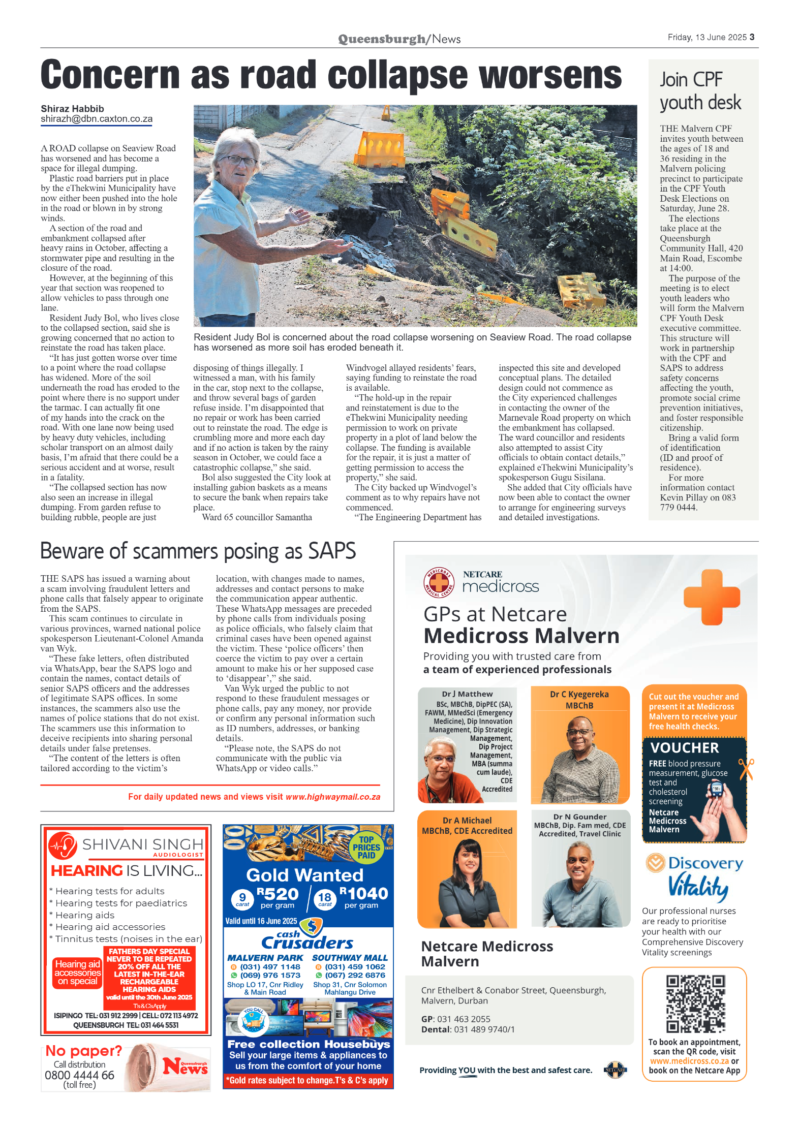 Queensburgh News 13 June 2025 page 3