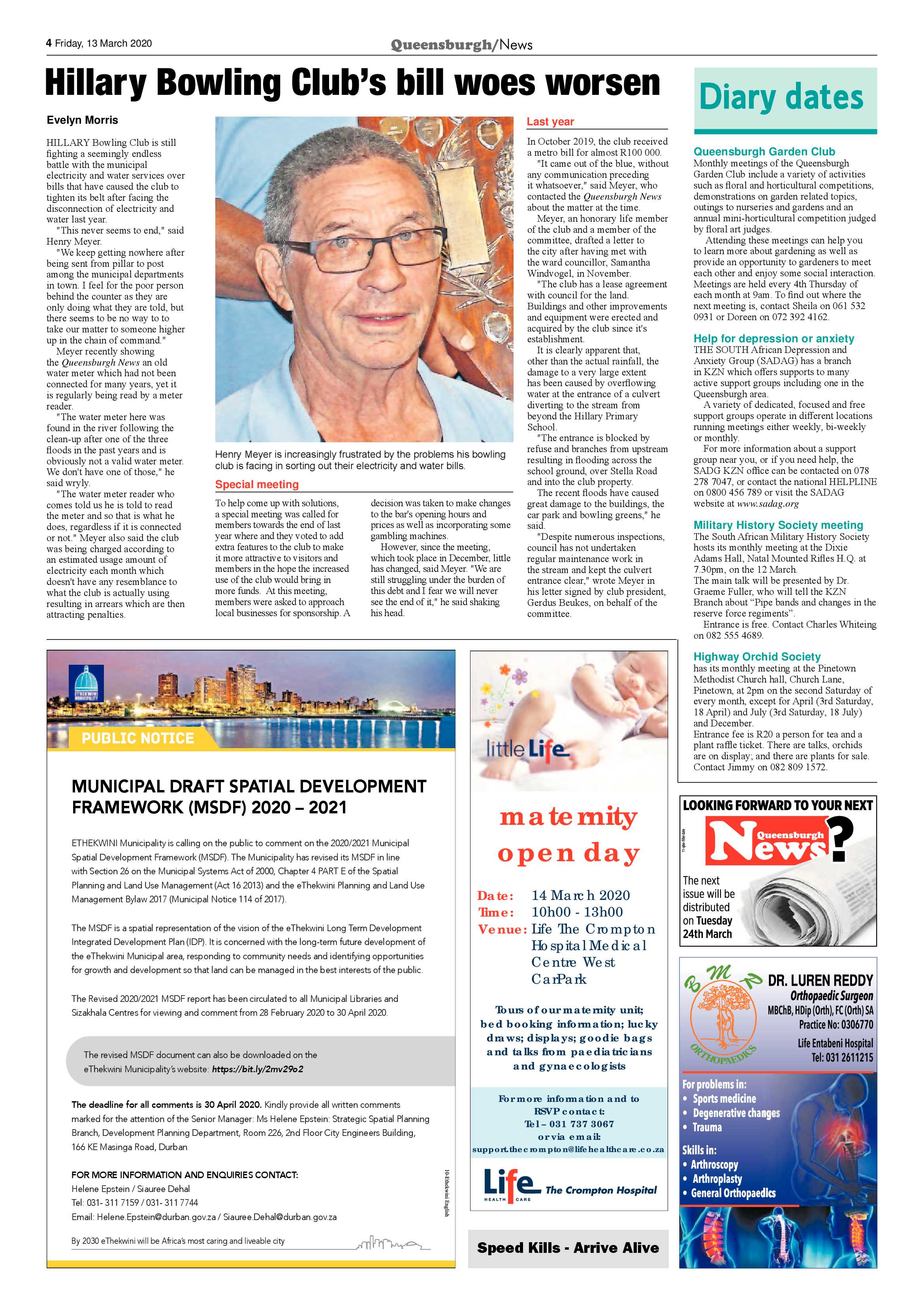 Queensburgh News 13 March 2020 page 4