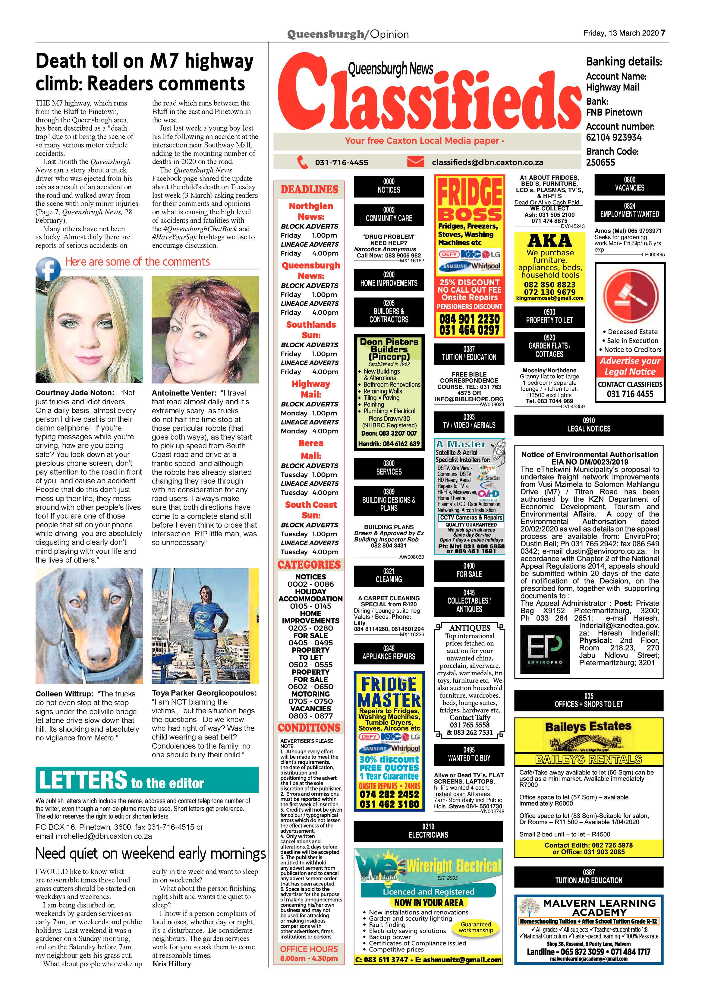 Queensburgh News 13 March 2020 page 7