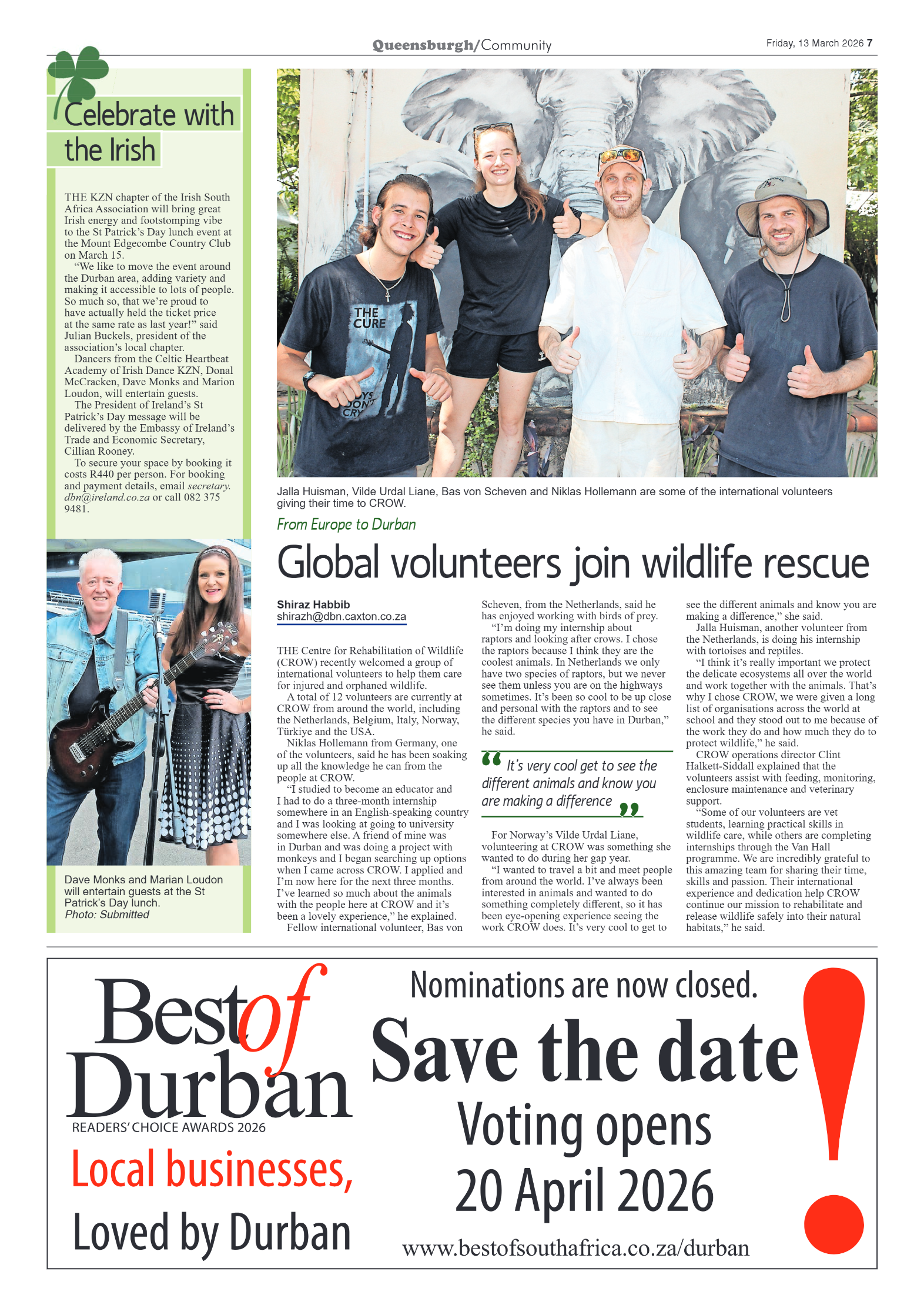 Queensburgh News 13 March 2026 page 7