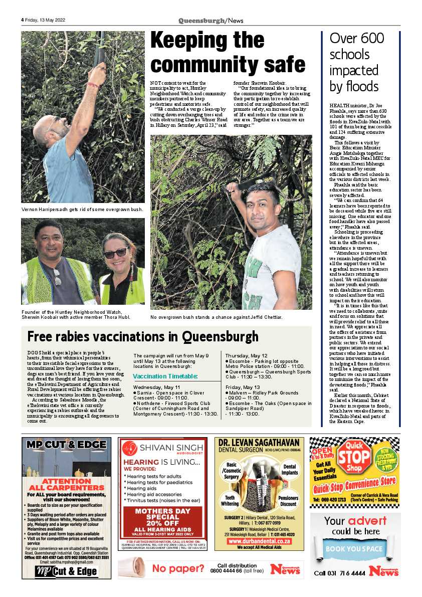Queensburgh News 13 May 2022 page 4