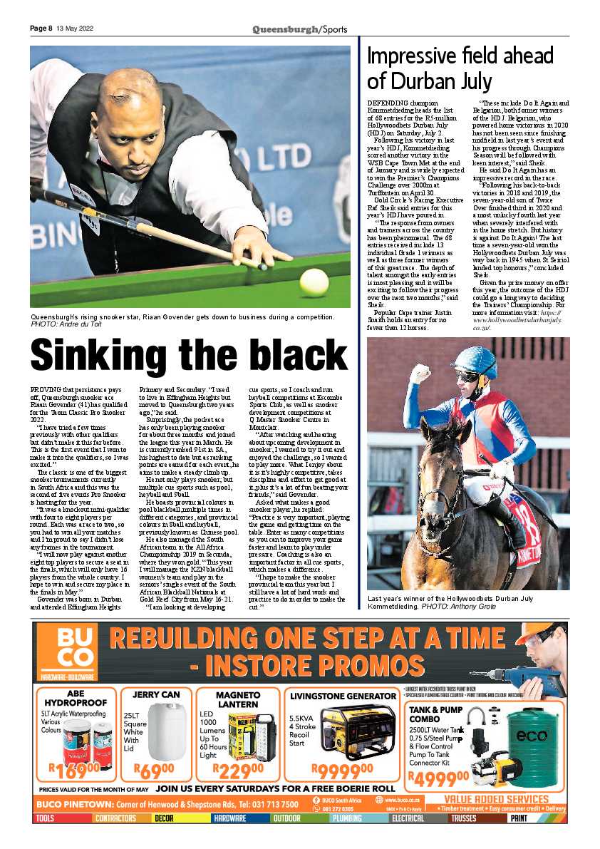 Queensburgh News 13 May 2022 page 8