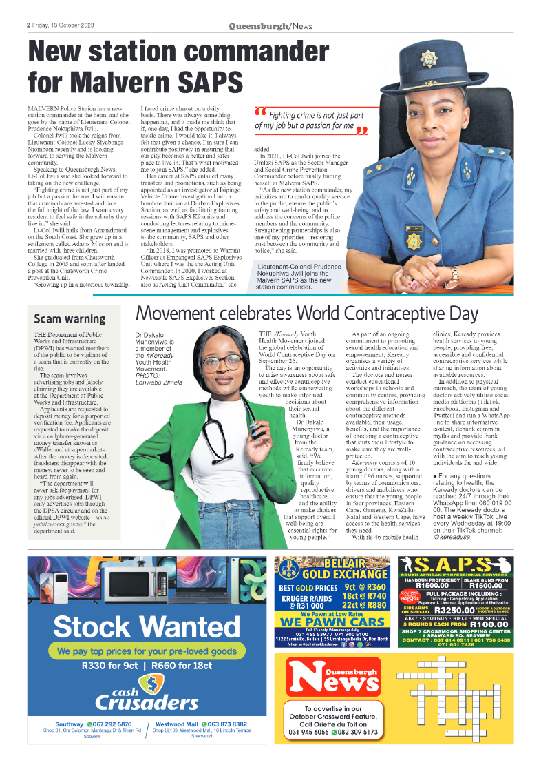 Queensburgh News 13 October 2023 page 2