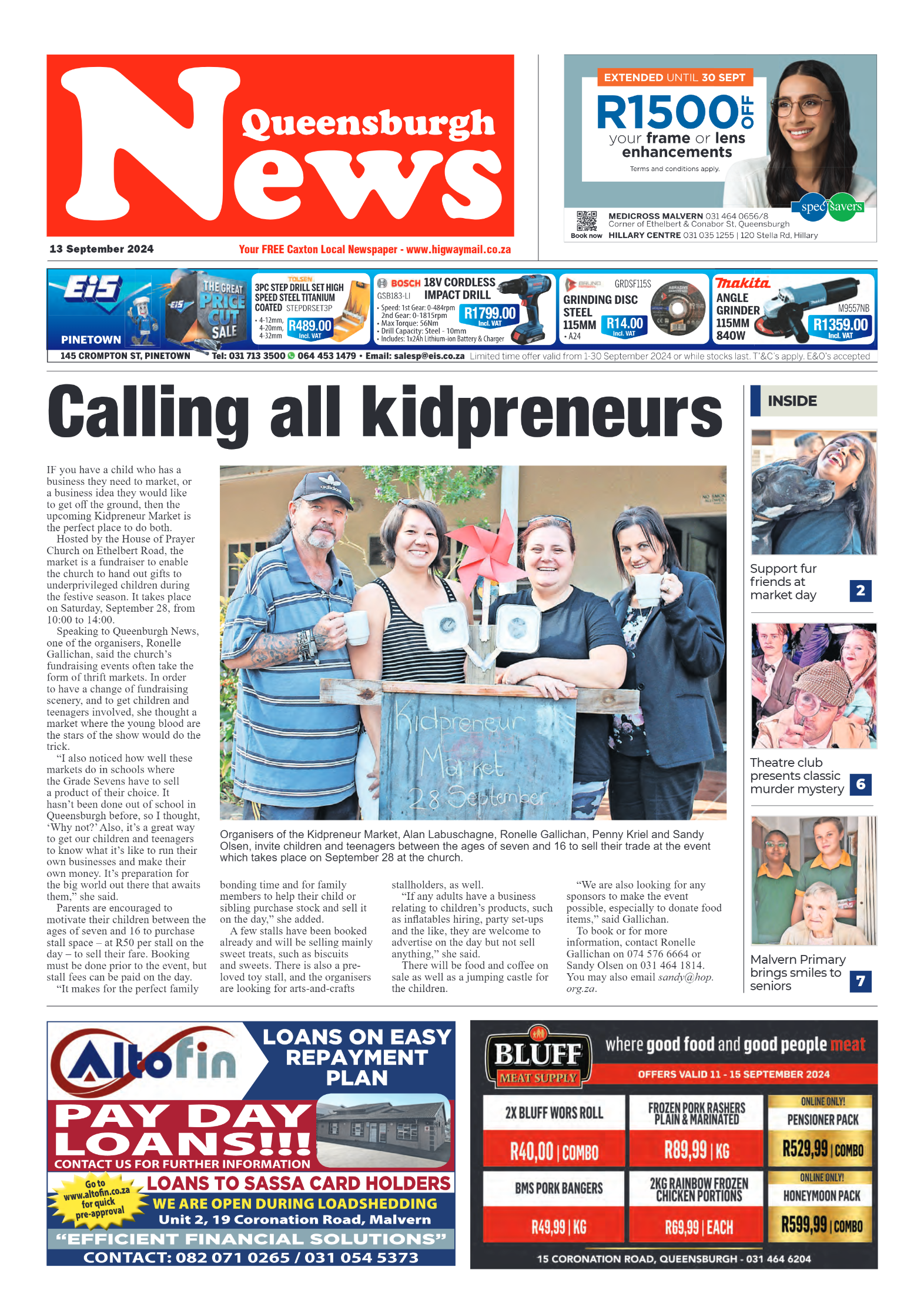 Queensburgh News 13 September 2024 page 1