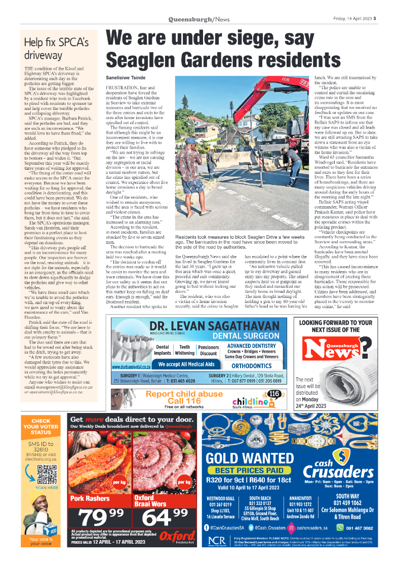 Queensburgh News 14 April 2023 page 3