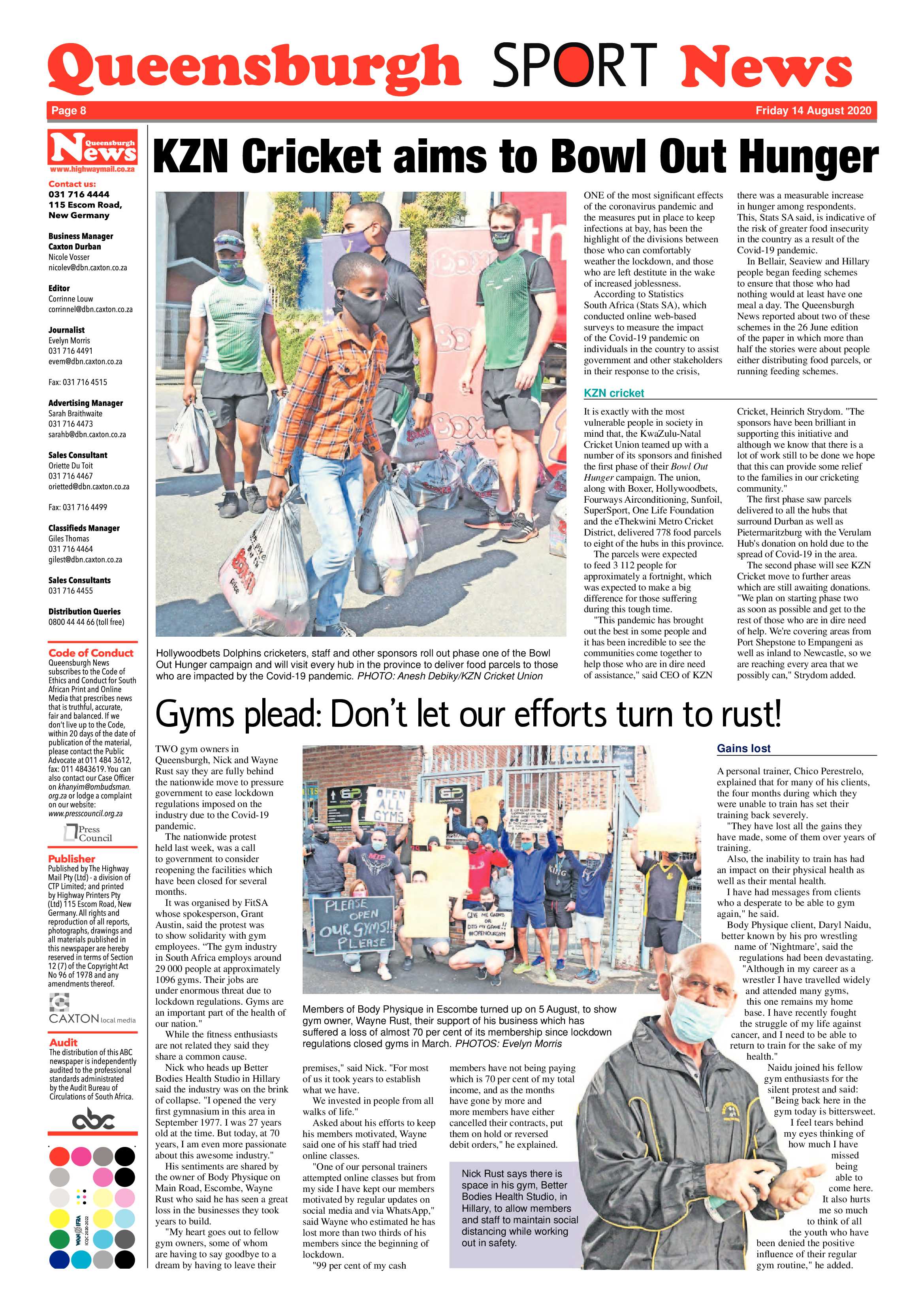 Queensburgh News 14 August 2020 page 8