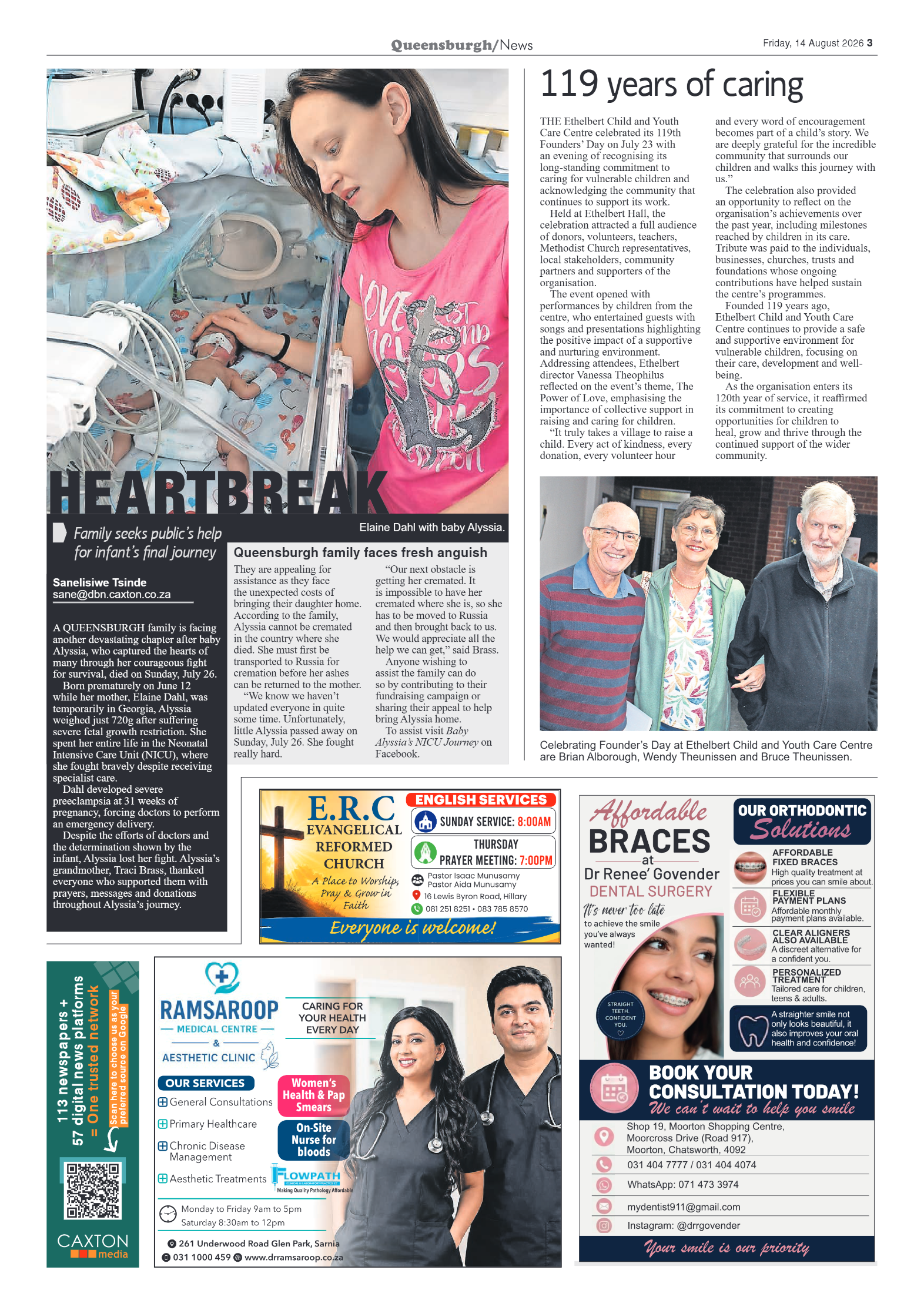 Queensburgh News 14 August 2026 page 3