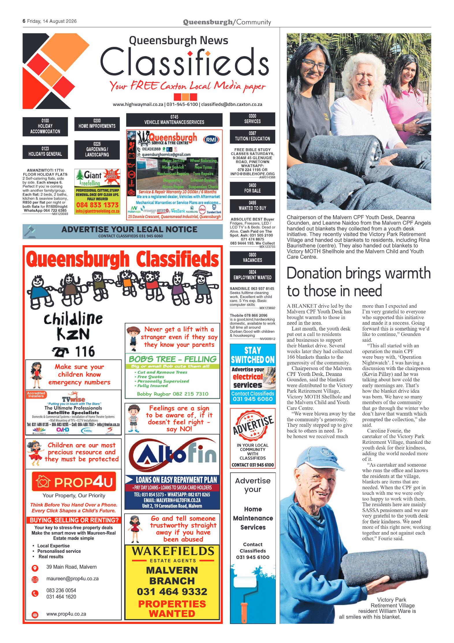 Queensburgh News 14 August 2026 page 6