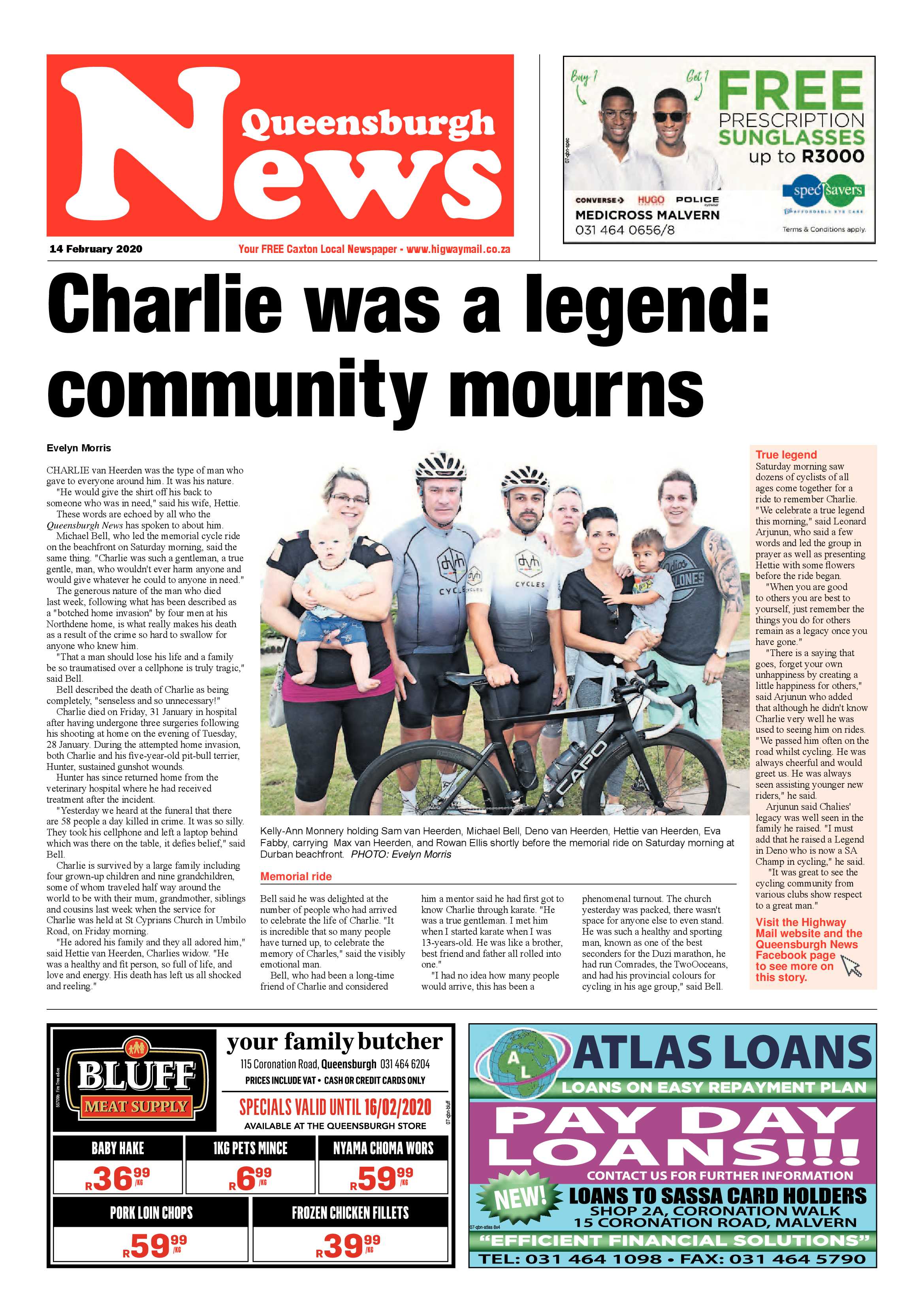 Queensburgh News 14 February 2020 page 1